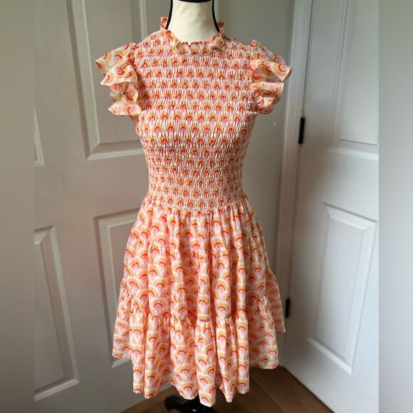 J.Marie Rainbow Mini Dress Size Small - Picture 1 of 4